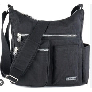 MHCNLL Crossbody Bag with Anti Theft RFID Pocket Black